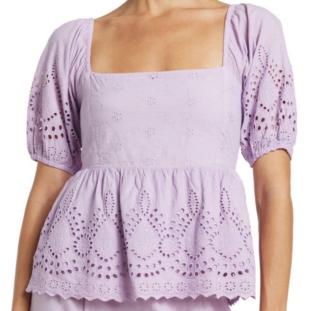 Walter Baker Square Neck Blouse